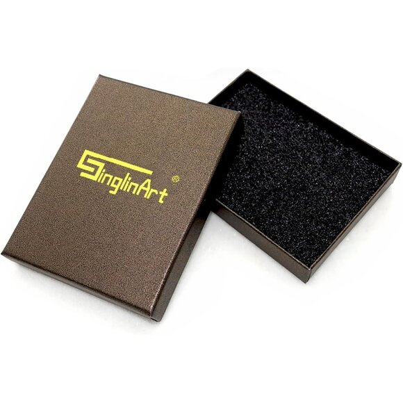 Black Rhombus 3 Plated Dangle Drop Geometric Statement Jewelry for Women Teen - Picture 6 of 6